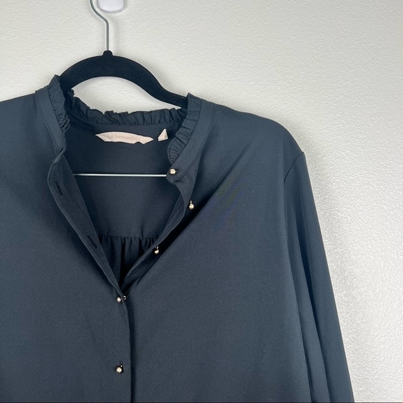 SOFT Surroundings Vivian Shirt Black PM - Picture 3 of 7